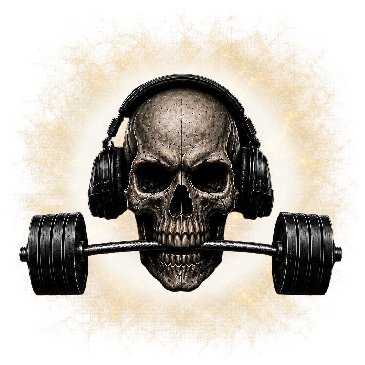 PA Strength skull and barbell emblem