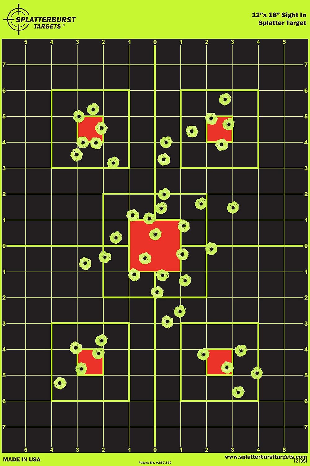 Splatterburst 12 x 18 Grid Targets, 50-Pack product photograph