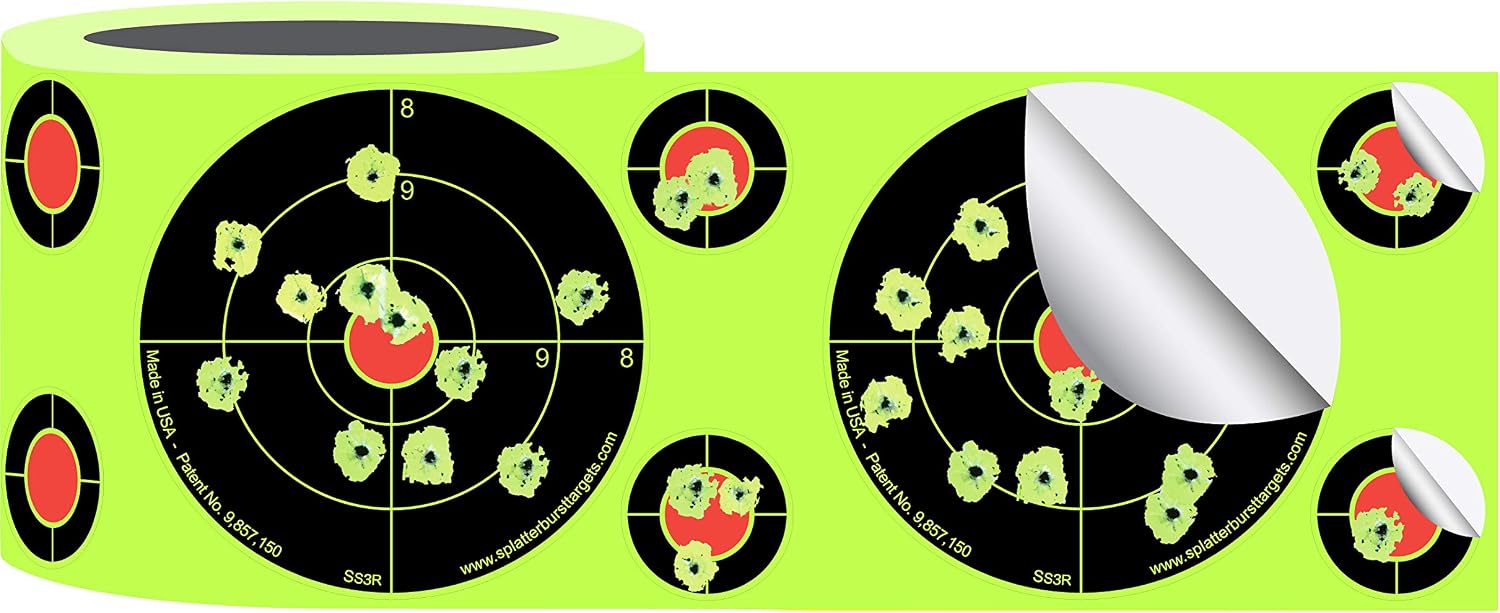 Splatterburst 3-Inch Adhesive Target Roll, 250 Targets product photograph