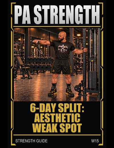 Cover of the Aesthetic Weak Spot workout PDF
