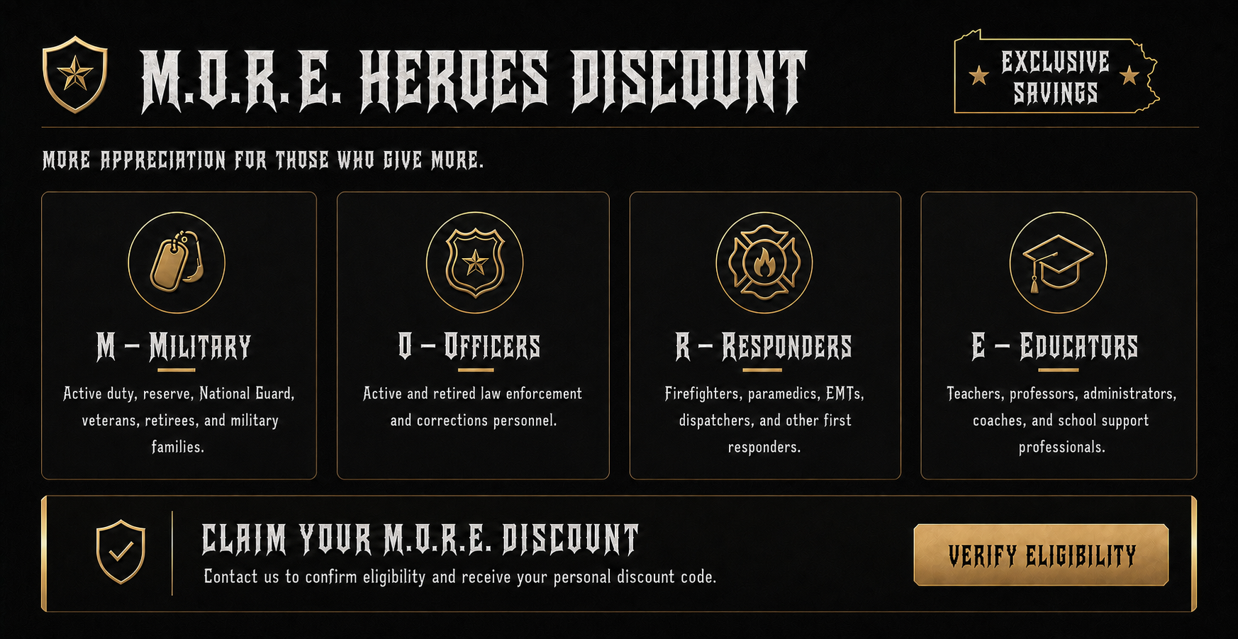M.O.R.E. Heroes emblems